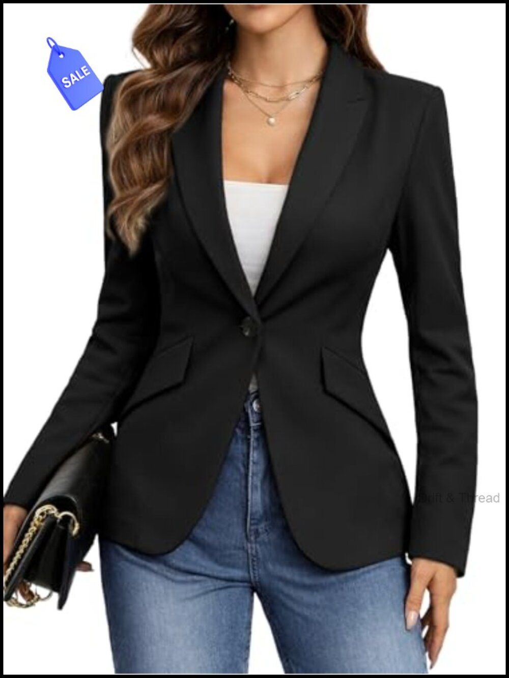 Slim Fit Knit Blazer Women Shawl Collar Business Casual Office Coat